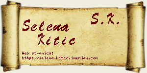 Selena Kitić vizit kartica